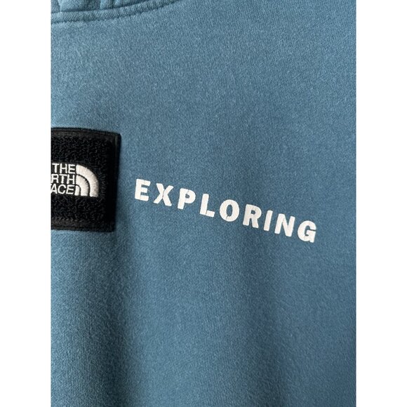 The North Face Blue Never Stop Exploring Hoodie Womens Sz L-XL? Pull Over Hoodie - Picture 6 of 8